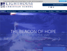 Tablet Screenshot of lighthousechristianschool.net